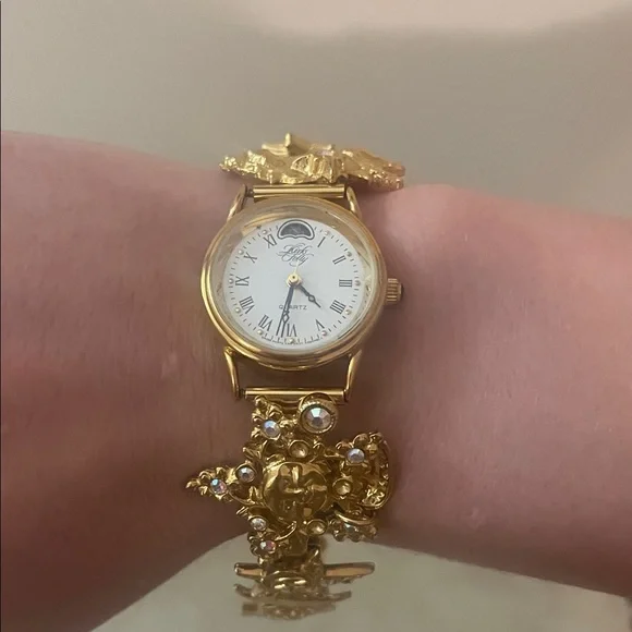 Kirks Folly Gold Charm Bracelet Watch - Picture 8 of 8